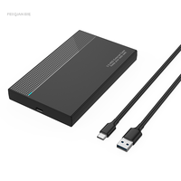 Vente en gros boîtier de disque dur portable boîtier de disque dur externe 5Gbps boîtier de disque dur boîtier externe 2.5 "USB 3.0