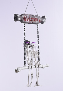 Decorazioni di Halloween Spaventose e Originali: <span class=keywords><strong>Scheletri</strong></span> di Sposi a Grandezza Naturale, Decorazioni Sospese, Insegna di Benvenuto con Coppia di <span class=keywords><strong>Scheletri</strong></span> per Halloween - Product Image 3