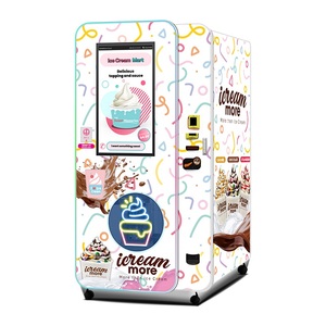 Venta al por mayor máquina de helados suaves máquinas expendedoras de helados de autoservicio completamente automático para pequeñas empresas - Product Image 4