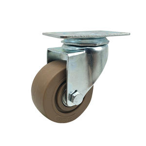 <span class=keywords><strong>3</strong></span> polegadas marrom rodízios resistentes à alta temperatura 280 graus direção para carrinho de criança rolo direcional freio forno roda rodízio - Product Image 1