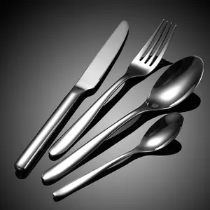 Tugas berat Stainless Steel Pernikahan Peralatan pisau garpu dan sendok Set alat makan