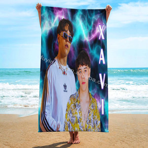Venta caliente Xavi Peso Pluma <span class=keywords><strong>Karol</strong></span> <span class=keywords><strong>G</strong></span> Junior H Ivan Cornejo Diseñador de lujo Toallas de <span class=keywords><strong>playa</strong></span> de microfibra sin arena impresión personalizada - Product Image 4