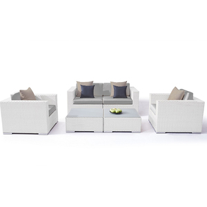 <span class=keywords><strong>Brown</strong></span> L hình dạng Patio wicker cắt phòng chờ ghế đồ nội thất ngoài trời Vườn mây nhôm góc sofa Set - Product Image 5