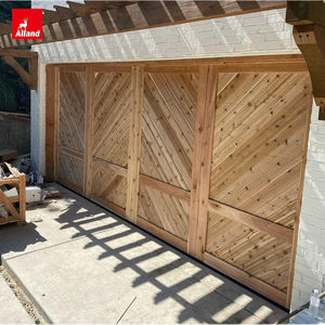 Puertas de Garaje Automáticas Alland, Paneles de Madera con Aspecto de Listones Enrollables Retráctiles de Roble Blanco, Estilo Australiano de Alta Gama - Product Image 3