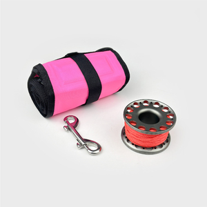 DiveDIY Bouée de signalisation gonflable rose de 1,8 m (6 pieds) avec enrouleur en aluminium de 15 m pour la plongée libre et la plongée sous-marine - Product Image 6