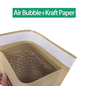 Sinh thái thân thiện tự dính trong kho đệm bưu chính túi giấy nâu kraft độn bong bóng phong bì - Product Image 4