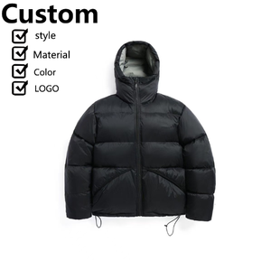 Chaqueta de algodón bordada de invierno unisex, abrigada con capucha y relleno grueso - Product Image 2