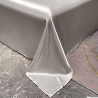 Ensemble de literie quatre pièces en soie glacée lavable, personnalisable, nouveau, moderne et minimaliste, couleur unie, vente en gros directe usine