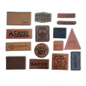 Custom <strong>Brand</strong> Logo Heat Press Real Genuine Pu <strong>Fake</strong> Leather Self Adhesive Patch Jeans Oeko Tex for Furniture - Product Image 6