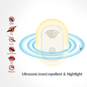 Repelente de mosquitos ultrasónico para interiores, luz nocturna, trampa eléctrica para mosquitos, ratas voladoras, enchufe para Control de insectos - Product Image 2