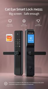 Serrure de porte intelligente Sinovo Tuya Wifi avec reconnaissance faciale et empreintes digitales, caméra œil de chat automatique, fonction de capture de clé, SDK et réseau inclus - Product Image 3