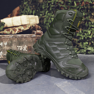 Nouvelles Bottes Tactiques Hommes Noires en Microfibre Taille 39-46 pour Camping, <span class=keywords><strong>Chasse</strong></span>, Entraînement et Activités de Plein Air – Modèle Désert AS33 5AA UZMK - Product Image 4