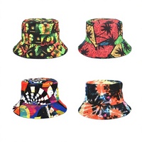 Topi Nelayan 3D Tie-Dye Bermotif Hip Hop, Bahan Bernapas, Dua Sisi, untuk Musim Semi Gugur, Pelindung Matahari Outdoor, Dewasa Unisex