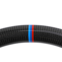 Volant personnalisé en cuir semi-perforé et fibre de carbone pour BMW Série 3 E82 E87 E88 M3 E90 E91 E92 E93 X1 E84 X5 E70