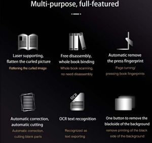 ABBYY A3 Focus 20MP USB Máy quét tài liệu với flatten tính năng và bàn đạp chân visualizer OCR cuốn sách máy quét trong kho - Product Image 6