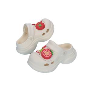 Zuecos Azules con Plataforma y Diseño de Tomate, Suela Gruesa, Tacón de 3 cm, para Mujer, Aptos para las Cuatro Estaciones - Product Image 2