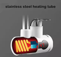 Robinet d'eau chaude électrique à affichage numérique LED de haute qualité robinet de cuisine monotrou vanne en céramique