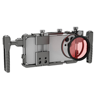 Stabilisateur de téléphone portable pour tournage vidéo, avec double poignée, trépied portable, support pour téléphone Android, cage pour téléphone, pour vlogging