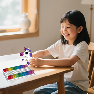 PUNGROW blocs en plastique personnalisés mignon cheval <span class=keywords><strong>licorne</strong></span> modèle jouets bricolage bloc <span class=keywords><strong>de</strong></span> construction pour filles <span class=keywords><strong>Pixel</strong></span> boîte jouets éducatifs - Product Image 4