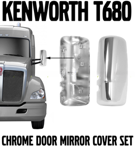 Kenworth T680 T880 хромированное дверное зеркало правая левая сторона с R22-6123-300 - Product Image 3