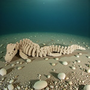 Vashine Squelette de Mosasaure Imprimé en 3D, Dinosaure en Cristal Flexible et Amusant, Jouets de Collection pour Enfants, Figurine d'Action PLA Amical, Jouets Dragon - Product Image 3