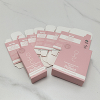 Maßgefertigte Faltschachtel mit Einsteckverschluss Rosa Bedruckte Kartonverpackung für Nagelkunst-Zubehör