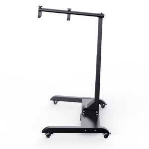 Electric Stand For TLA Red Light Therapy Panels Black Metal 4 Wheel Salon <b>Trolley</b> Industrial Design Commercial Furniture - Product Image 3