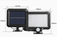 Lámpara LED Solar con Sensor de Movimiento, Lámpara de Seguridad para Exteriores, Ahorro de Energía, Iluminación de Pared para Jardín, Patio