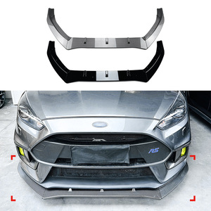 Amp-Z Front Bumper Lip Splitter Carbon Fiber Texture Matte Finish For Ford Focus RS MK3 2015-2018 - Product Image 1