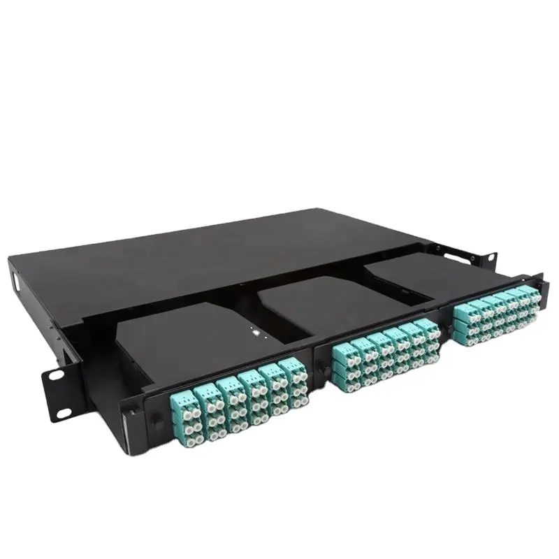 24 Core Fiber Optic Distribution Frame 19" Cabinet ODF Rack Mount With SC/APC Couplers/Adapter And pigtails