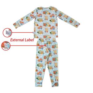 ชุดนอนเด็กไม้ไผ่ออแกนิกพิมพ์ลายชุดนอนเด็กแบบปรับแต่งได้ - Product Image 3