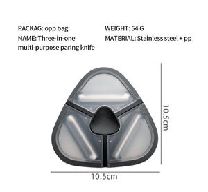 Cheap Made in China Multi-Functional 3 in 1 <b>Vegetable</b> Peeler Kitchen <b>Tool</b> <b>Fruit</b> Peeler Slicer Cutter Gadget - Product Image 2