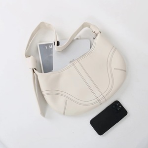 Custom Logo Casual Corporate Women's Genuine Leather Ladies Quality <b>Bags</b> <b>White</b> Underarm Handbags for Women - Product Image 4