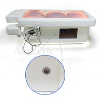 Table de massage et de soin hydrothérapeutique chauffée et réglable avec rangement, pour salons de beauté et spas de luxe