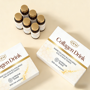 Hydrolysierte Kollagenpeptide Flüssig Meeresquelle mit Vitamin C Hyaluronsäure Biotin Niedermolekulares Kollagen-Nahrungsergänzungsmittel - Product Image 3