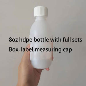 ベストセラー250ml 8オンス医薬品空HDPEシロップトセイナ2mg/<span class=keywords><strong>ml</strong></span>経口溶液包装プラスチックボトル白Crcふた付き - Product Image 3