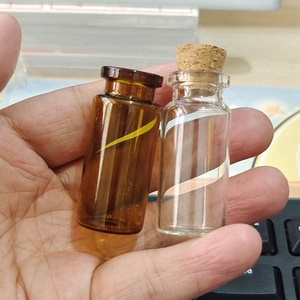 Chai thủy tinh trong suốt nhỏ xinh 5ML 8ML 10ML 14ML 16ML 20ML có nút chai, chai đựng gia vị nhỏ, lọ đựng đồ thủ công DIY - Product Image 3