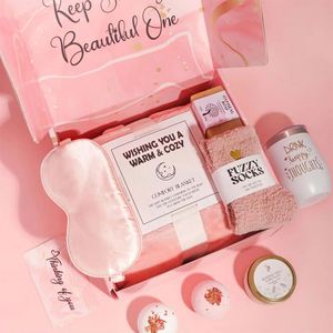 Set de Regalo de Cumpleaños Personalizado con Impresión Tipográfica, Todo en Uno, para Mujer, Regalos de Autocuidado, Disponible en Fábrica - Product Image 4