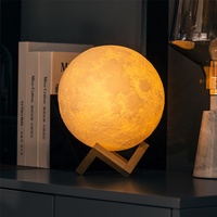Lámpara de Luna 3D, Luces Nocturnas, Lámpara de Mesa, Regalos de Cumpleaños para Niños 2026, Decoración para Dormitorio, Sala de Estar, Hogar, Luz de Luna LED
