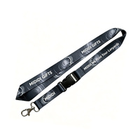 Lanyard personnalisé écologique Impression en couleur Sangle de cou lisse Longes RPET à sublimation recyclée Longes de support pour téléphone