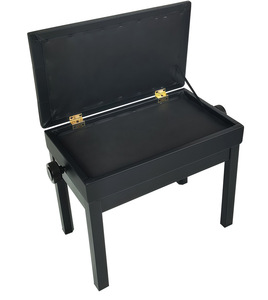 Adjustable Height Piano <b>Bench</b> With <b>Storage</b> Compartment PU Padded Solid Wood Piano Stool For Digital Piano Keyboard Instrument - Product Image 4