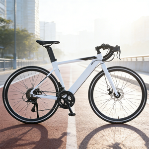 Bicicleta de Carretera de Aluminio con Cambio Manual Integrado de Velocidad Variable, Ultraligera, Estilo Estudiantil para Adultos, BIC-027, Cuadro de Aluminio Ligero - Product Image 6