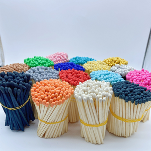 Lange, umweltfreundliche Holzstreichhölzer mit buntem Aufdruck, Großhandel für Kerzen und Haushaltsbedarf - Product Image 2