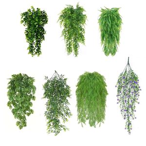 Yuyixian Artificial Hanging Plants Green Ferns Vines <b>Wall</b> <b>Decor</b> Indoor Outdoor Decoration 69 Series Rattan Style - Product Image 1