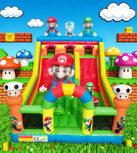 Structures gonflables <span class=keywords><strong>Mario</strong></span> Bros, toboggans, aire de jeux Super <span class=keywords><strong>Mario</strong></span>, parc d'attractions gonflable à vendre - Product Image 5