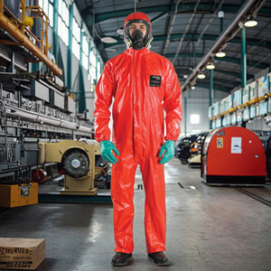 Ipoate PPE المورد قفازات كيميائية/الحذاء/الملابس السائل واقية من اللهب PVC دعوى الحماية الكيميائية - Product Image 6