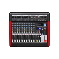 Precisión MFX102 8 Mono + 2 Mezclador de canales estéreo Sistema de sonido Mezclador de audio digital con ecualizador gráfico de 7 bandas