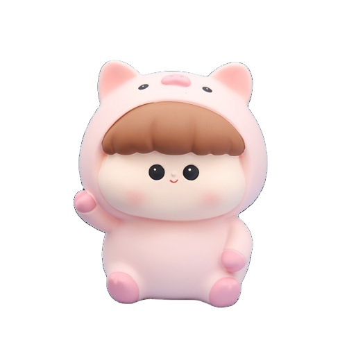 Customized Colorful Plastic Shaped Transparent Pig