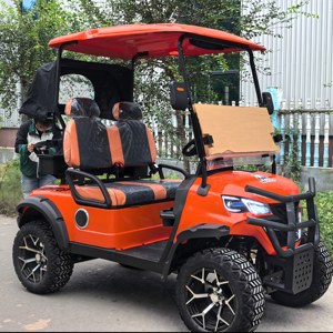 Elektrische Golfkar 2 Zitplaatsen Auto Met Golftas Ondersteuning Regenhoes Buggy Carrito De Mini Elektrische Auto Golfbaan Gebruik Luxe - Product Image 2