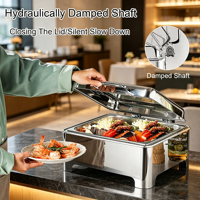 Kratzfester Edelstahl-Chafing Dish für Restaurant-Buffet-Service